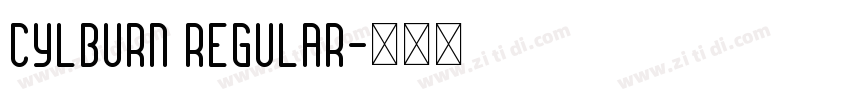 Cylburn Regular字体转换